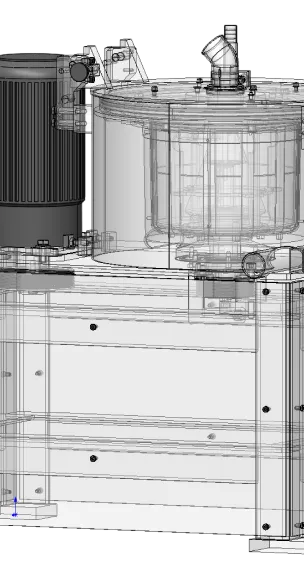 Vue 3D centrifugeuse manuelle et automatique