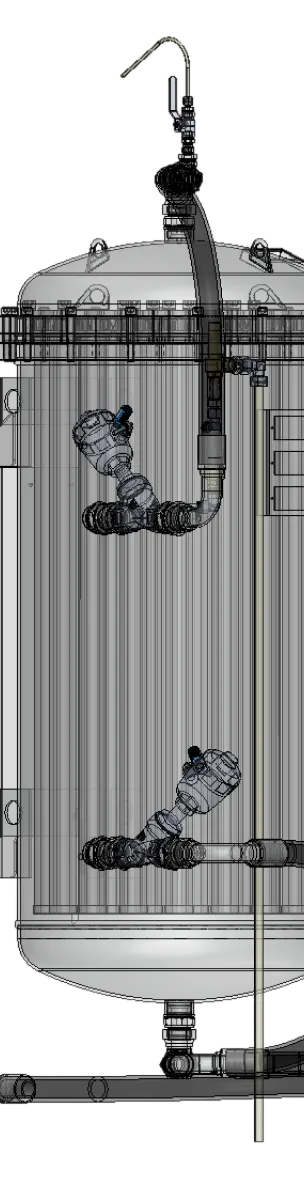 Vue 3D filtre à bougie