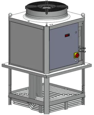 Groupe froid à serpentin immergé