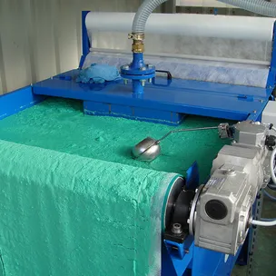 Traitement de boues de peinture aeronautique